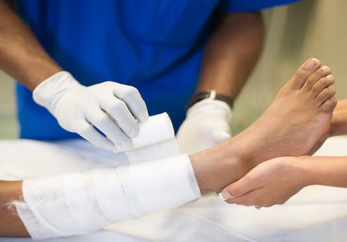Leg-wound-and-gauze-GettyImages-103919213